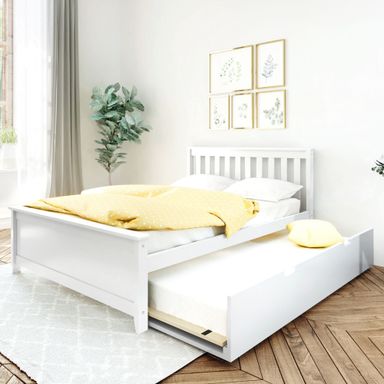 Full Slatted Bed With Trundle