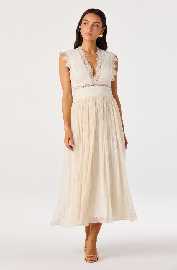 Eloise Eyelet Lace Midi Dress