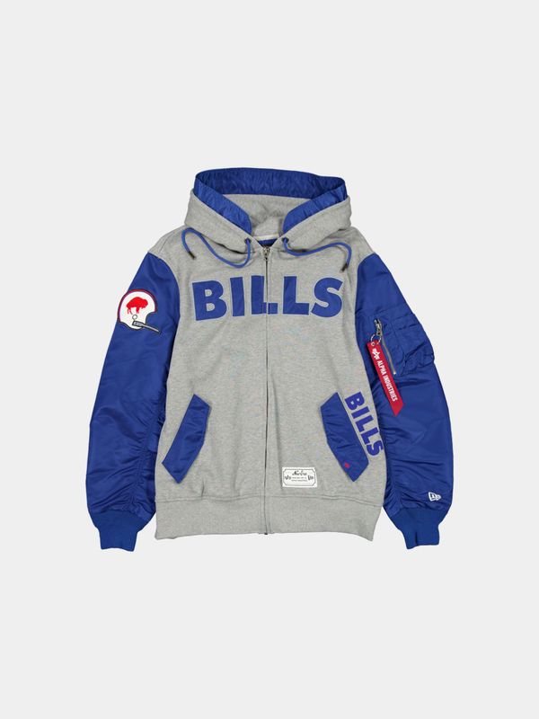 BUFFALO BILLS X ALPHA X NEW ERA MA-1 ZIP UP HOODIE