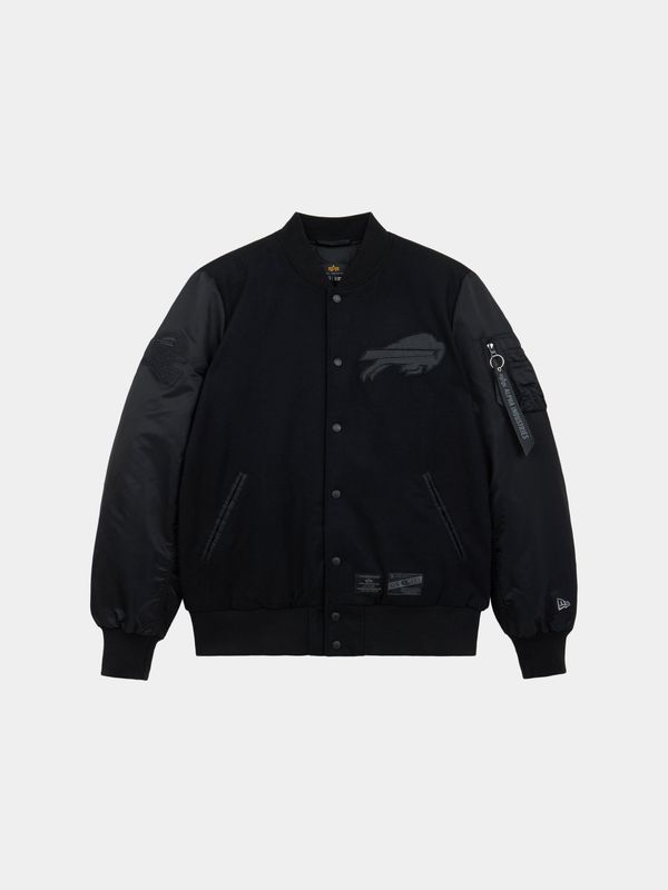 BUFFALO BILLS X ALPHA X NEW ERA WOOL VARSITY MA-1 BOMBER JACKET