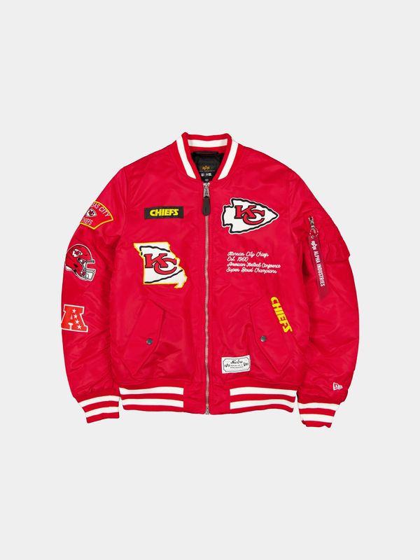 KANSAS CITY CHIEFS X ALPHA X NEW ERA MA-1 BOMBER JACKET