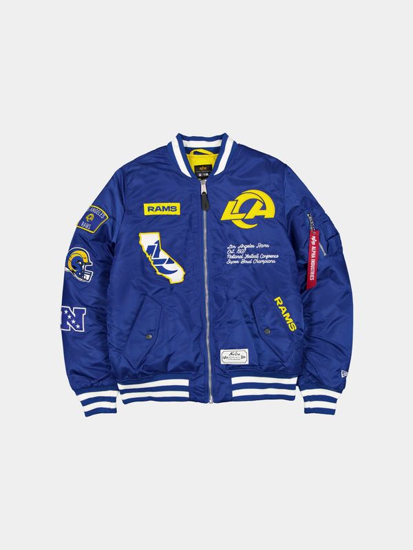 LOS ANGELES RAMS X ALPHA X NEW ERA MA-1 BOMBER JACKET