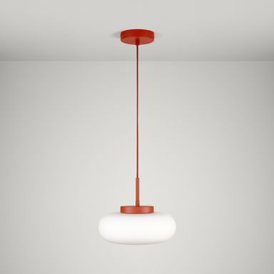 MARIN Glass Pendant Light - Rust Red