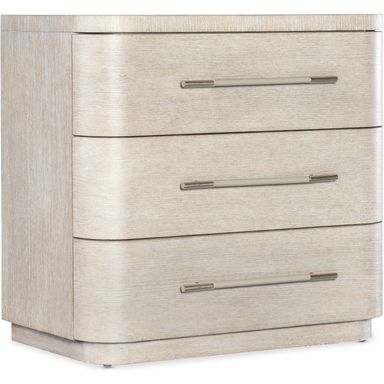 Modern Mood Three Drawer Nightstand - Light Wood