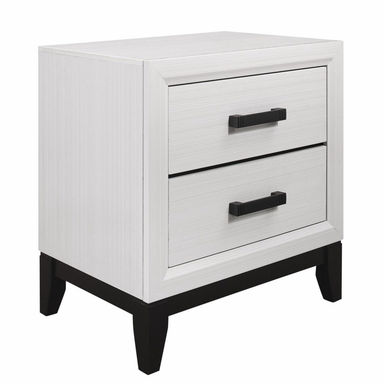 Kate Bedside 2-Drawer Nightstand, 23.6"W x 24.8"H - White | Table de nuit Kate de 23,6 po (L) x 24,8 po (H) à 2 tiroirs - blanche