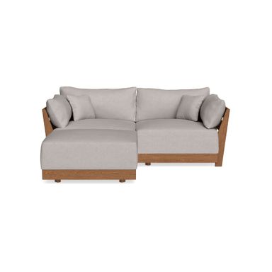 Modular Bondi Espresso 2-Seater Sectional in Cloud | Classic Blend