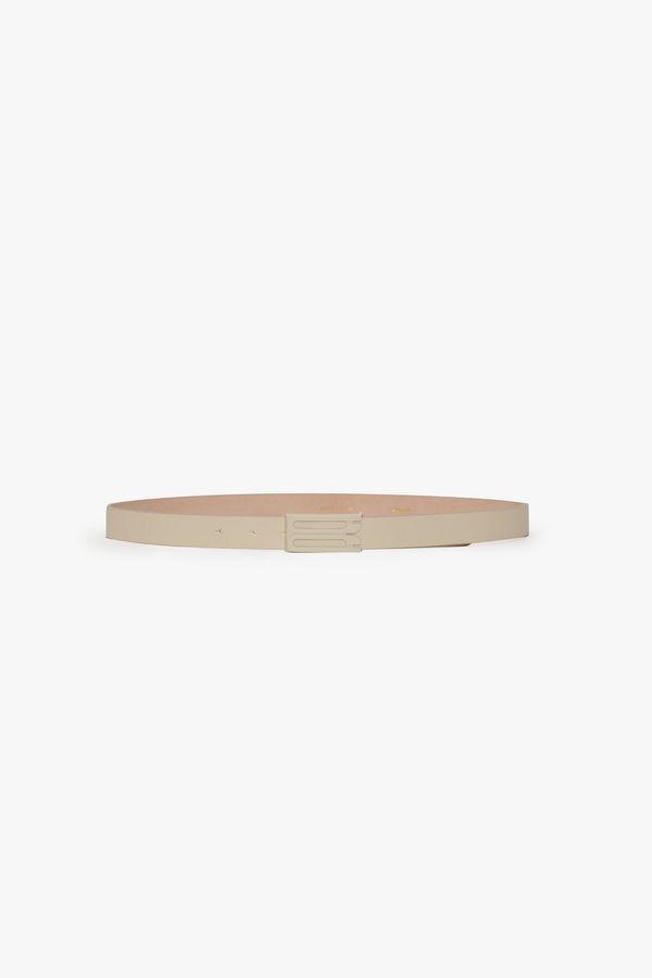 Tonal Dorian Belt In Ivory Smooth Leather