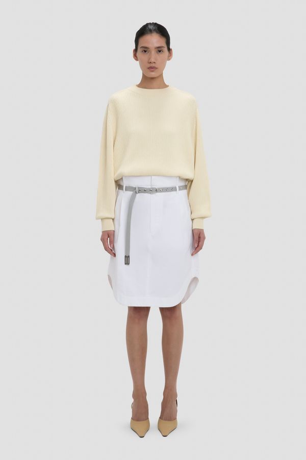 Cargo Skirt In Optic White