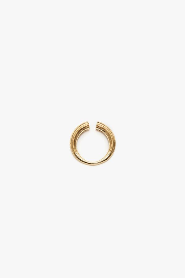 Cufflink Ring In Light Gold