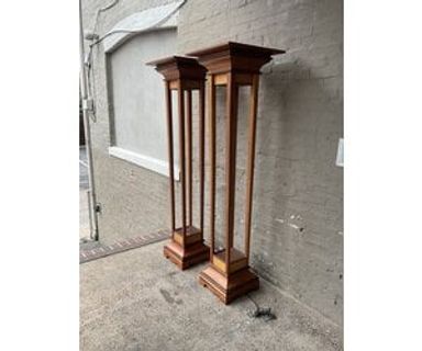 Custom Mixed Wood Torchiere
