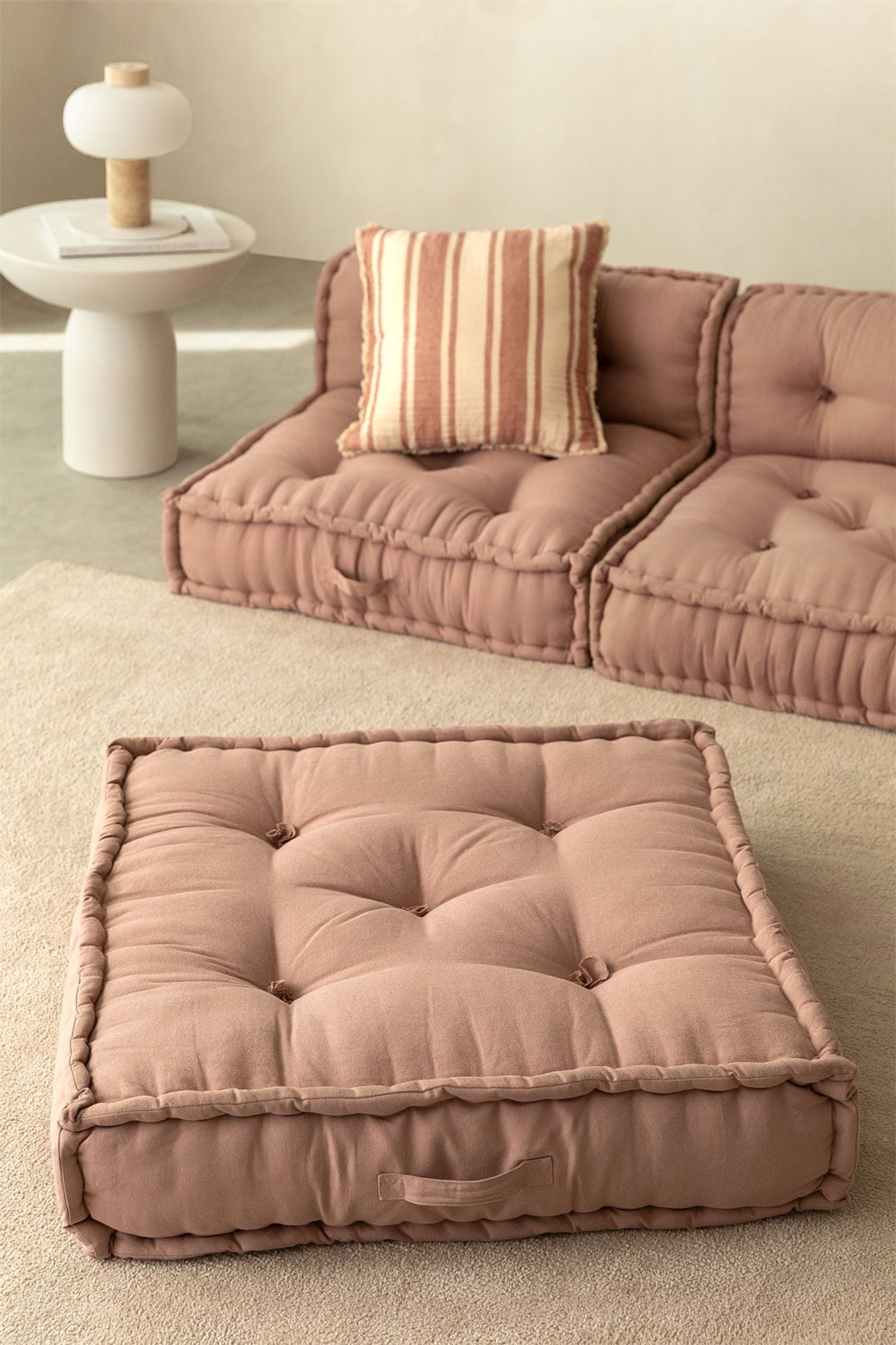Baumwoll Bodenkissen Dhel für Modulares Sofa | Bequem & Stylish
