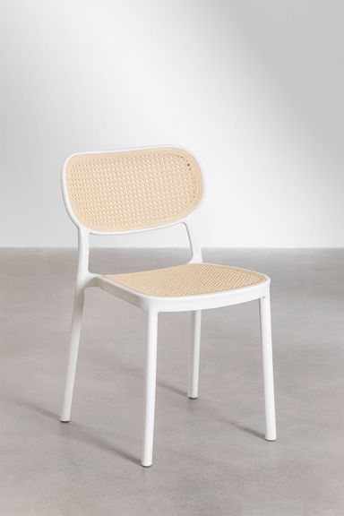 Lot de 2 chaises de jardin empilables Omara