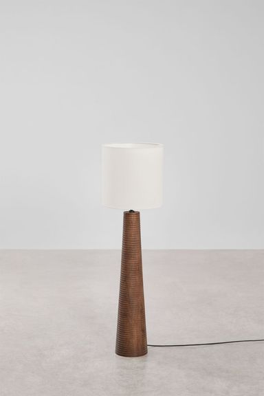 Lampada da terra in legno di mango Malva