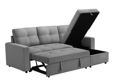 Stone Grey Storage Sleeper Sectional