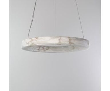 ALABASTER HALO 800 LED ring hanglamp – Albast natuursteen