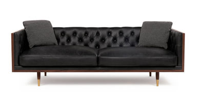 Woodrow Neo 87" Leather Sofa