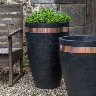 29" Moderne Tapered Tall Planter