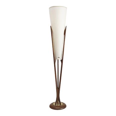1960s Mid-Century Modern, Sculpted Modeline Floor Lamp | Chairish