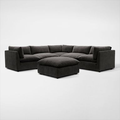 Lola 5-Piece Sectional and Ottoman Set