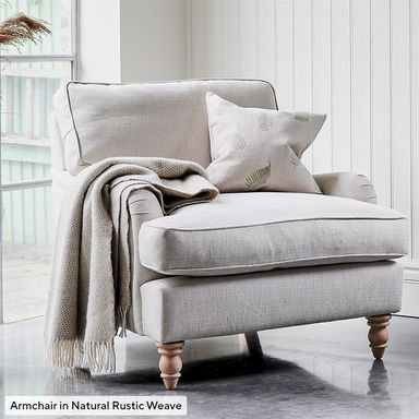 Morris - Armchair - Natural - Rustic Weave