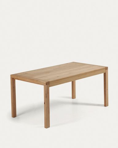 Mesa extensible Briva chapa de roble acabado natural 180 (230) x 90 cm
