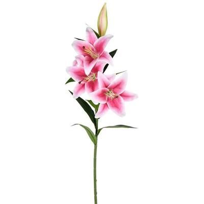 Vickerman 603871 - 36" Pink Lily Spray (2/pk) (FD190570) Home Office Flower Sprays