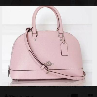Coach Bags | Coach Mini Sierra X-Grain Leather Satchel/Handbag | Color: Cream/Pink | Size: Os
