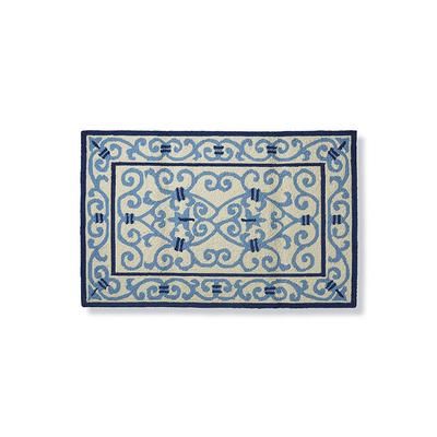 Serafina Memory Foam Kitchen Mat - Ivory/Gold, Ivory/Gold 2'6" x 4 - Frontgate