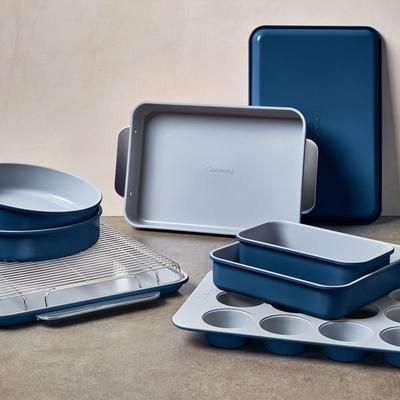 11 Piece Bakeware Set In Navy | Non-Stick, Non-Toxic, Easy To Clean, Scratch Resistant Ceramic Bakeware | Oven Safe & Durable | Caraway