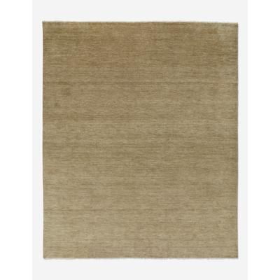 Heritage Hand-Knotted Wool Rug, Moss Gray, 2' x 3'