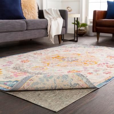 Surya Premium 4' X 6' Felted Rug Pad, Gray