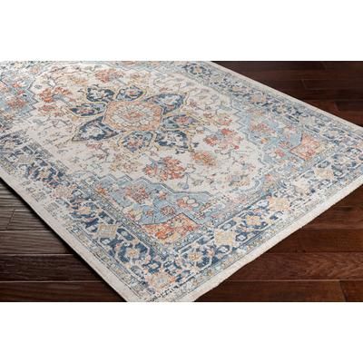 Livabliss Huntington Beach 6'7" x 9' Indoor/Outdoor Area Rug, Dark Blue