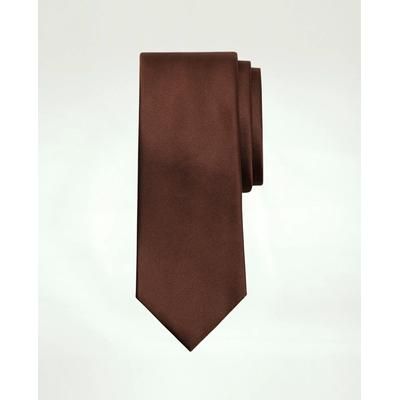 Brooks Brothers Men's Solid Rep Tie | Brown | Size Regular