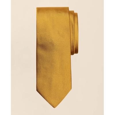 Brooks Brothers Men's Solid Rep Tie | Gold | Size Regular
