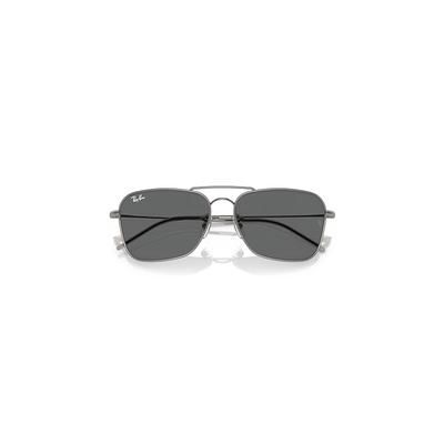 Ray-Ban Caravan Reverse Sunglasses Gunmetal Frame Grey Lenses 58-15