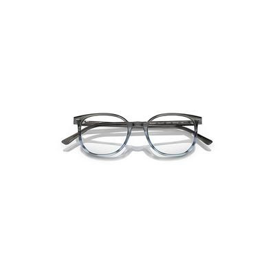 Ray-Ban Elliot Optics Eyeglasses Striped Grey & Blue Frame Clear Lenses Polarized 50-19