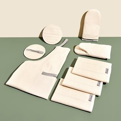 Linen Set In Cream | 100% Organic Cotton | Caraway
