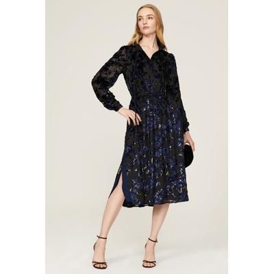 Adam Lippes x RTR Embroidered Dress Black-blue-print