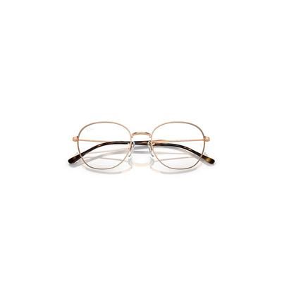 Ray-Ban Rb6509 Optics Eyeglasses Rose Gold Frame Clear Lenses Polarized 53-20