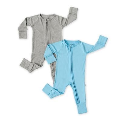 Newborn Baby Solid Bamboo Zippy Two-Pack Gift Box - 0-3 months