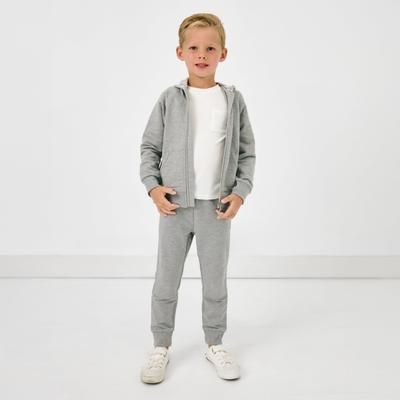 Heather Gray Zip Hoodie - 2T