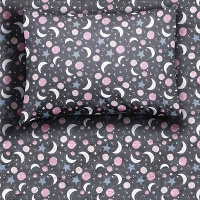 Pink To the Moon & Back Twin Sheet Set - OSFA