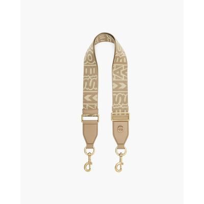 MARC JACOBS Marc Jacobs The Monogram Utility Webbing Strap in Camel