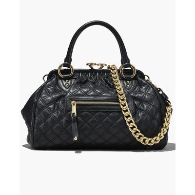 MARC JACOBS Marc Jacobs Re-Edition Quilted Leather Stam Bag in Black