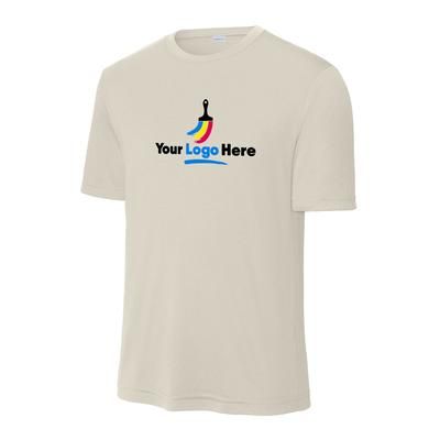 Sport-Tek Unisex Big & Tall Custom Logo PosiCharge Short Sleeve T-shirt - Sand - 4XL