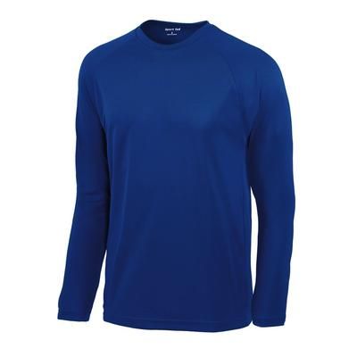 Sport-Tek Unisex Big Plus Size Long Sleeve Dry Zone Raglan T-Shirt - True Royal - 2XL