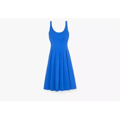 Kate Spade Twill Scoop Neck Dress, blue - 0