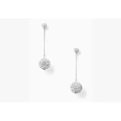 Kate Spade Razzle Dazzle Linear Earrings, silver