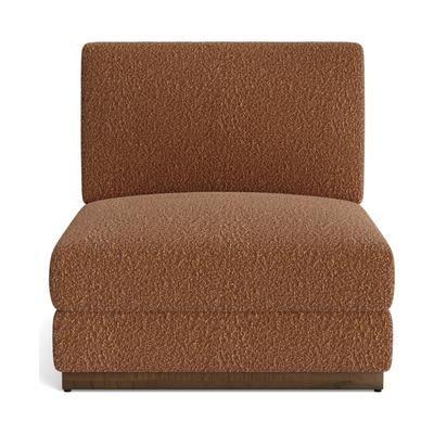 Holt Armless Chair Bubbly Moscow Mule Orange Modern