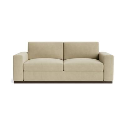 Holt Slipcover Royale Sand Beige/White Modern